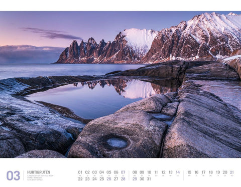 Hurtigruten Kalender 2027 | Unterwegs zwischen Bergen und Kirkenes
