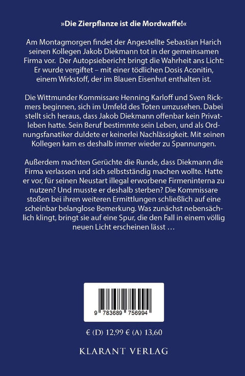 Giftmord in Wittmund. Ostfrieslandkrimi - Küstenkrimi - Nordseekrimi
