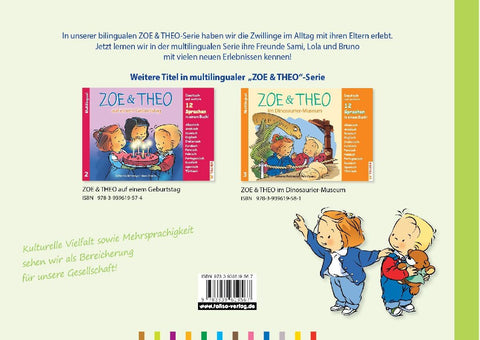 ZOE & THEO malen im Kindergarten (Multilingual!). 3er-Band Nr. 1