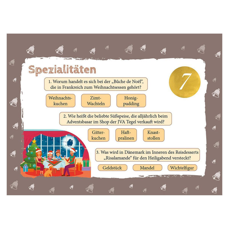 Der unterhaltsame Quiz-Adventskalender (Innenansicht)