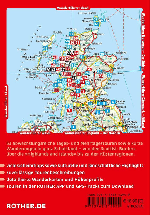 ROTHER Wanderführer Schottland. 63 Tages- und Mehrtageswanderungen an den Küsten und in den Highlands