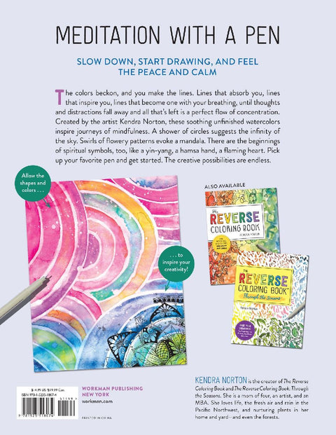 The Reverse Coloring Book(TM): Mindful Journeys