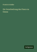 Die Verschwörung des Fiesco zu Genna