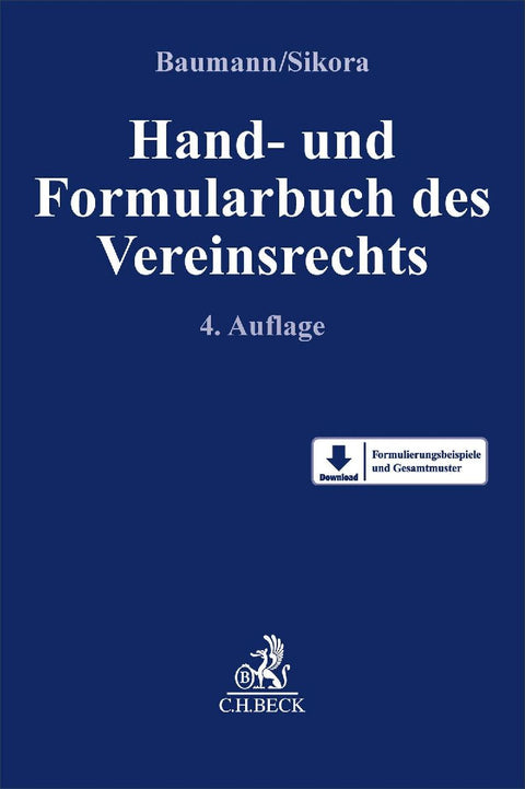 Hand- und Formularbuch des Vereinsrechts