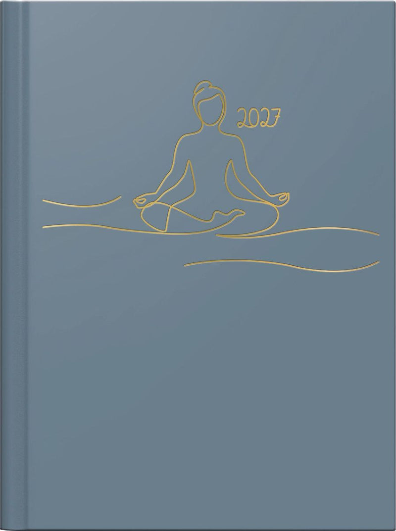 rido/idé 7013607037 Taschenkalender Premium Young Line Mini 2027 "Yoga" A6, Papier