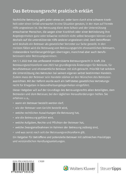 Das Betreuungsrecht praktisch erklärt