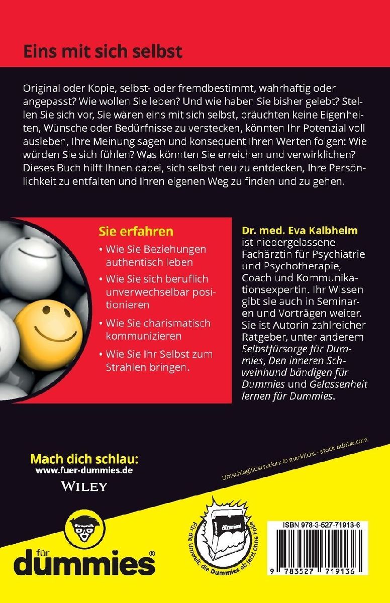 Authentisch leben für Dummies (Rückseite)