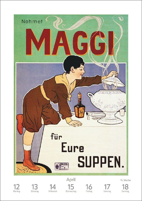 Alles Reklame! Wochen-Kulturkalender 2027 - 53 nostalgische Werbeplakate