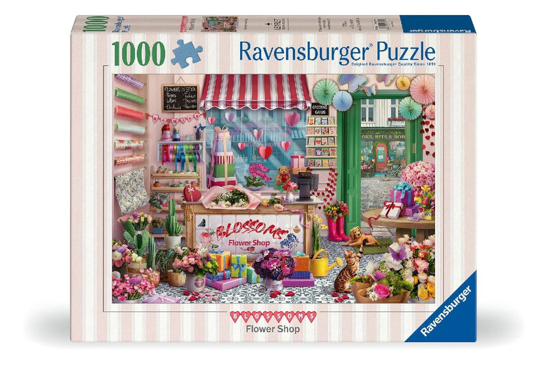 Erwachsenenpuzzle 1000 Teile - Der kleine Blumenladen