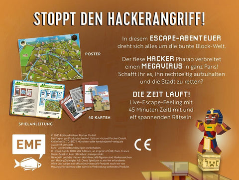 Die Escape-Box für Minecraft-Fans: Stoppt den Hackerangriff!