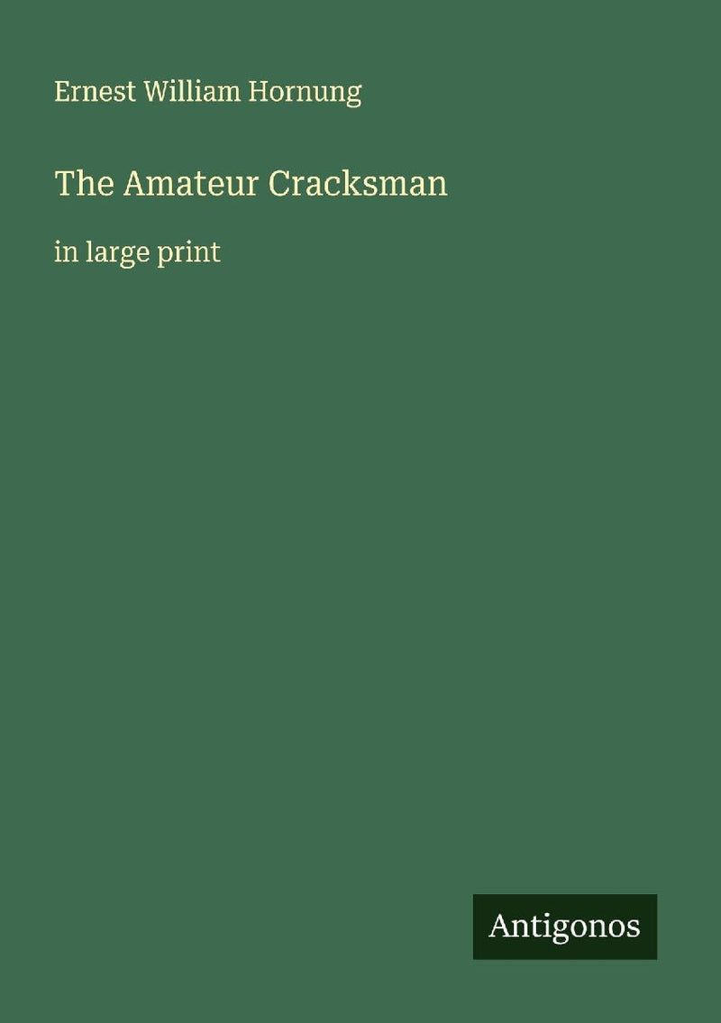 The Amateur Cracksman