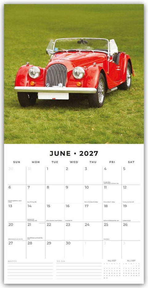 Classic Cars - Klassische Autos 2027 - 16-Monatskalender