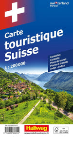 Hallwag Strassenkarte Reisekarte Schweiz 1:200.000 (Rückseite)