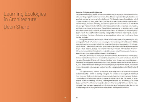 Learning Ecologies in Architecture