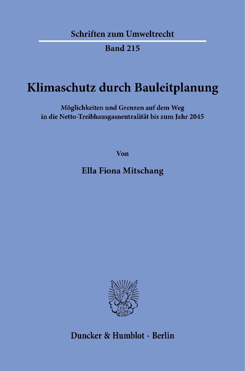 Klimaschutz durch Bauleitplanung