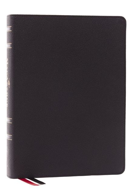 LSB, MacArthur Study Bible, Black Genuine Leather, Comfort Print