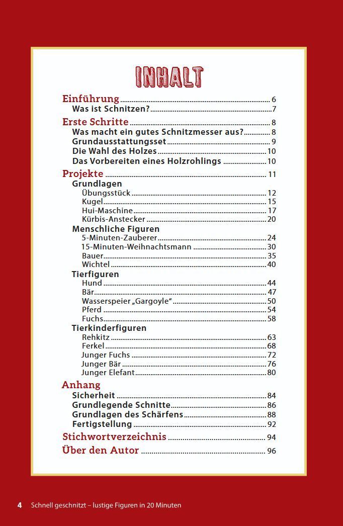 Schnell geschnitzt (Innenansicht)