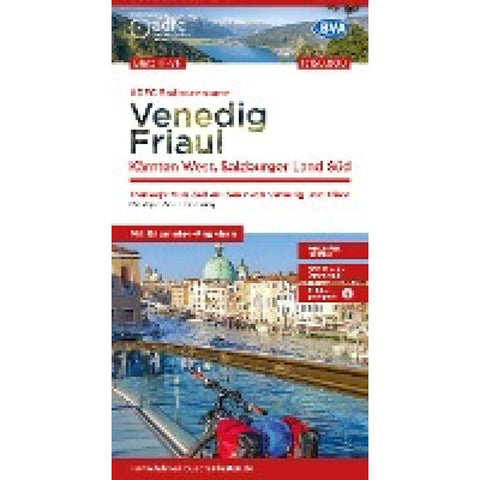 ADFC-Radtourenkarte IT-VF Venedig, Friaul - Kärnten West