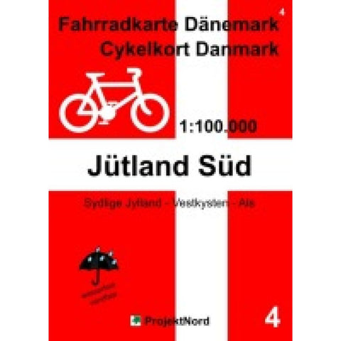 4 Fahrradkarte Dänemark / Cykelkort Danmark 1:100.000 - Jütland Süd