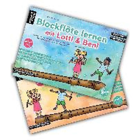 Blockflöte lernen mit Lotti & Ben - Band 1 + 2 im Set!