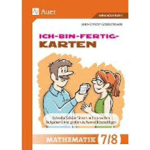 Ich-bin-fertig-Karten Mathematik Klassen 7-8