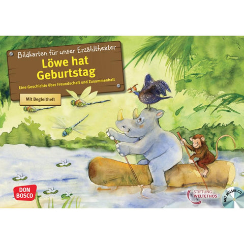 Löwe hat Geburtstag. Kamishibai Bildkartenset.