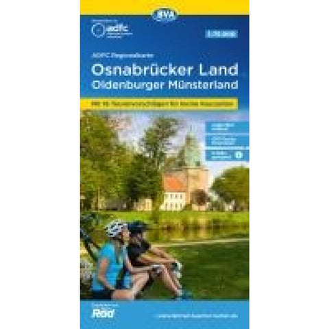 BVA ADFC Regionalkarte Osnabrücker Land /Oldenburger Münsterland, mit Knotenpunkten 1:75.000