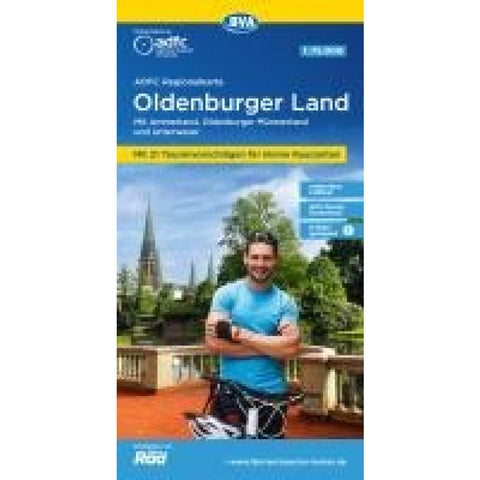 BVA ADFC Regionalkarte Oldenburger Land, mit Knotenpunkten 1:75.000
