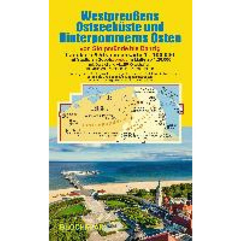 Landkarte Westpreußens Ostseeküste und Hinterpommerns Osten 1:100.000