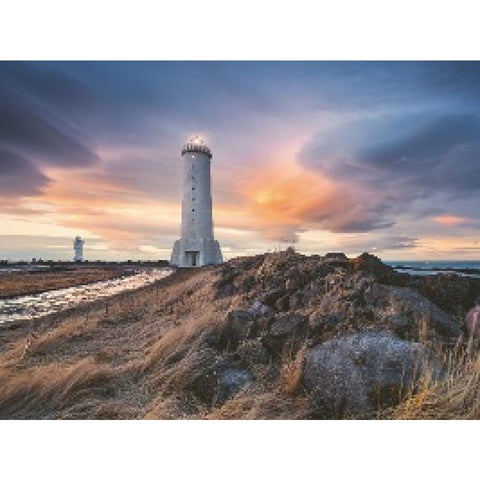Erwachsenenpuzzle 1500 Teile - Magische Stimmung über dem Leuchtturm von Akranes, Island
