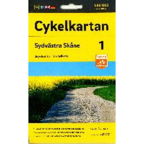 Cykelkartan Blad 1 Sydvästra Skåne 1:90000
