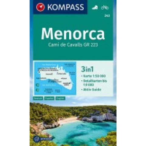 KOMPASS Wanderkarte 243 Menorca 1:50.000