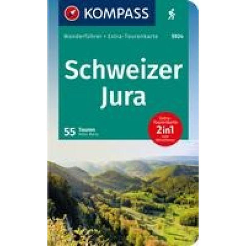 KOMPASS Wanderführer Schweizer Jura, 55 Touren mit Extra-Tourenkarte