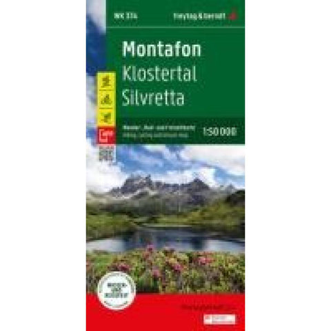 freytag & berndt Wanderkarte WK 374 Montafon, Klostertal - Silvretta 1:50.000