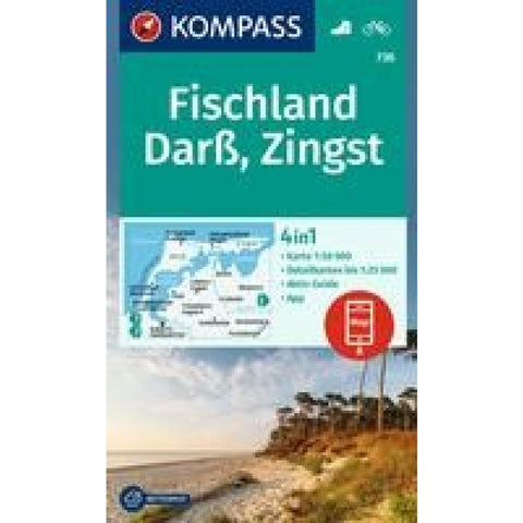 KOMPASS Wanderkarte 736 Fischland, Darß, Zingst 1:50.000