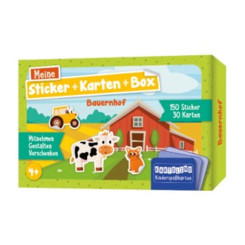 Meine Sticker + Karten + Box - Bauernhof