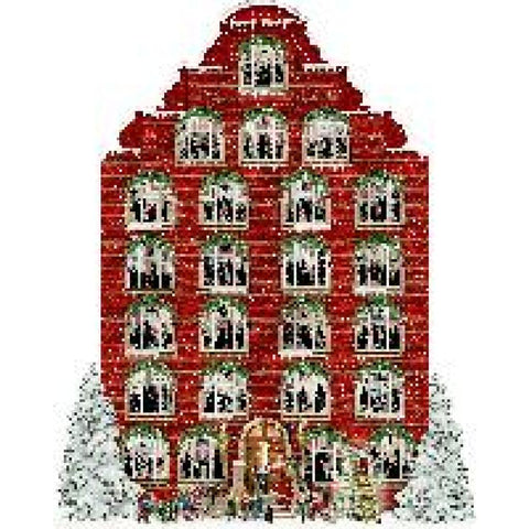 Wand-Adventskalender - Nostalgisches Weihnachtshaus