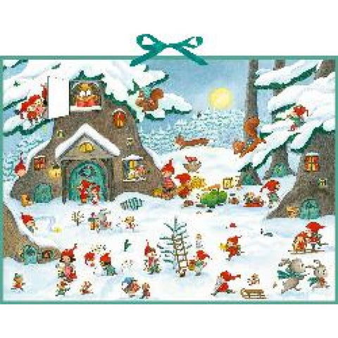 Wand-Adventskalender - Im Wichtel-Winterwald