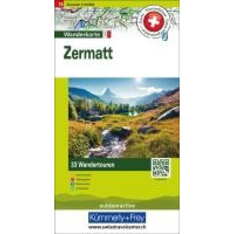 Zermatt Nr. 13 Touren-Wanderkarte 1:50 000
