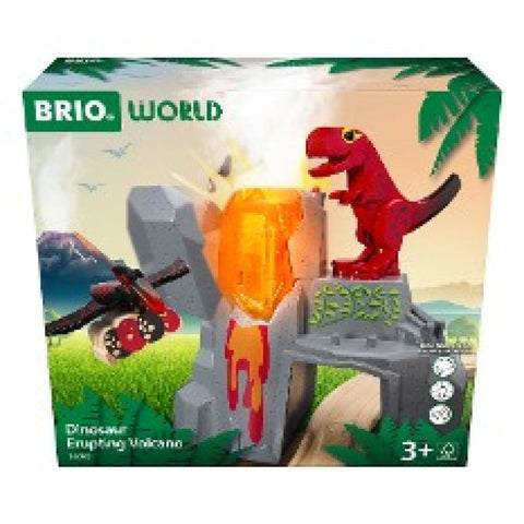 BRIO World - Dinosaurier-Vulkan mit Ausbruchsfunktion