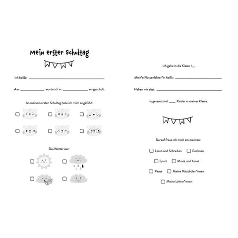Mein Schulstart Stickerbuch (blau)