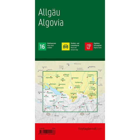 freytag & berndt Straßenkarte Allgäu 1:150.000
