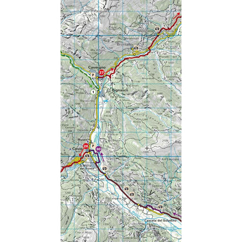 Maggia, Verzasca, Locarno-Ascona Touren-Wanderkarte Nr. 18