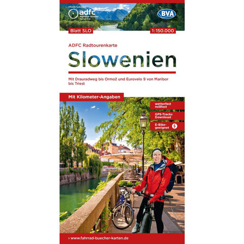 BVA ADFC Radtourenkarte Slowenien 1:150.000