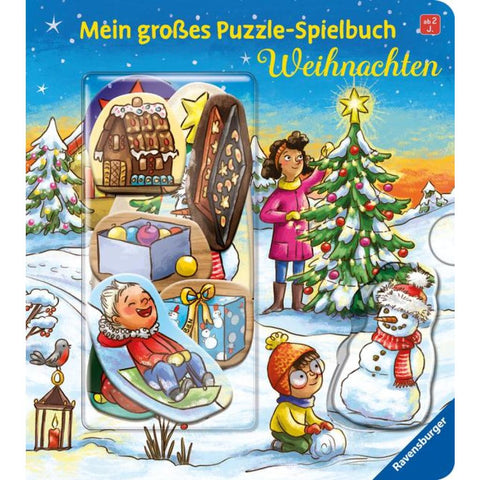 Mein großes Puzzle-Spielbuch: Weihnachten