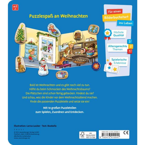 Mein großes Puzzle-Spielbuch: Weihnachten