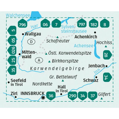 KOMPASS Wanderkarte 26 Karwendelgebirge 1:50.000