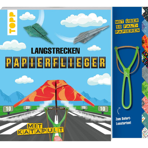 Langstrecken-Papierflieger mit Katapult