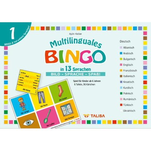 Multilinguales BINGO in 13 Sprachen (Nr.1)