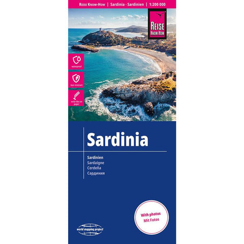 Reise Know-How Landkarte Sardinien / Sardinia (1:200.000)
